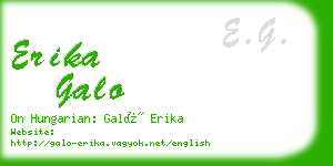 erika galo business card